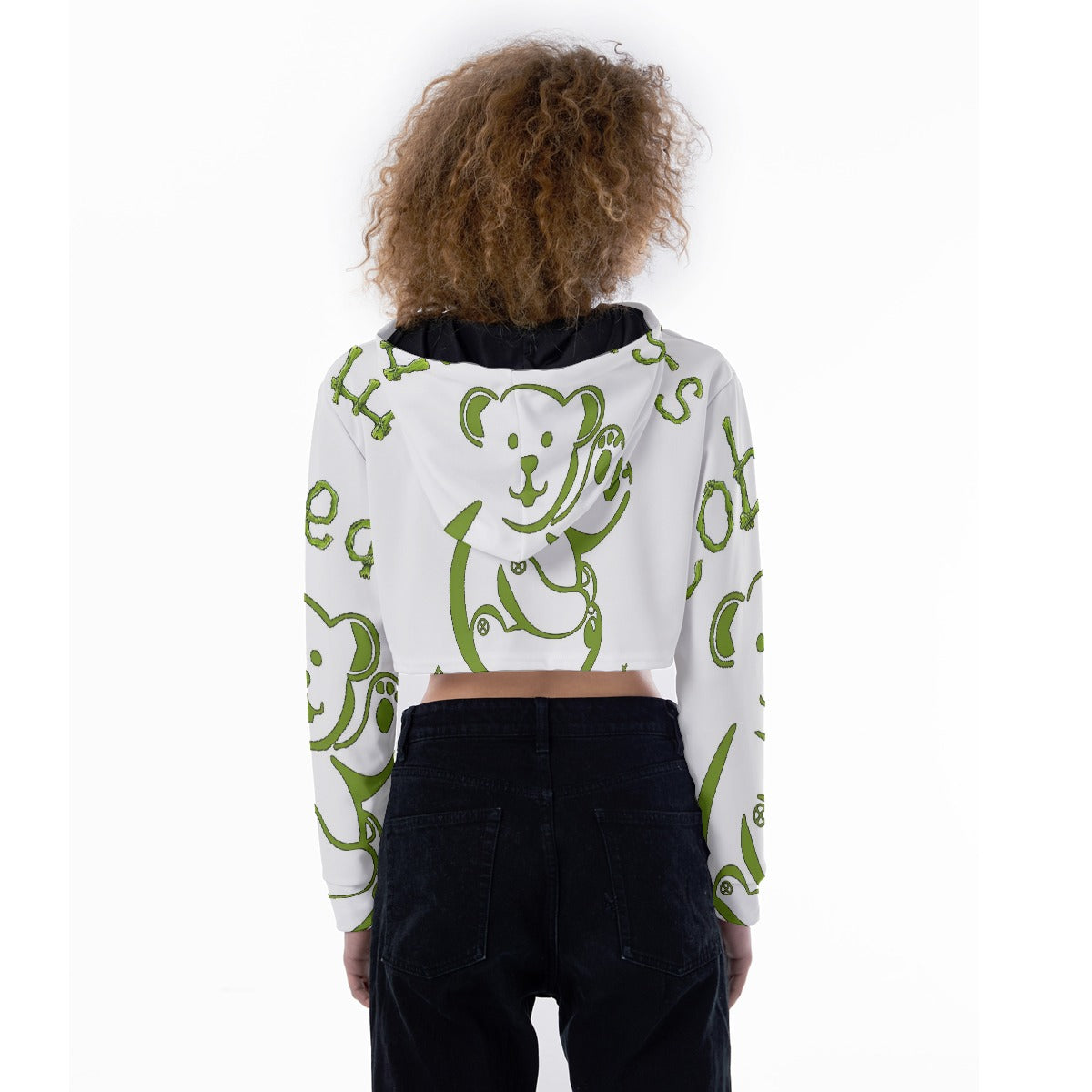 All-Over Print Women's Crop Top Hoodie