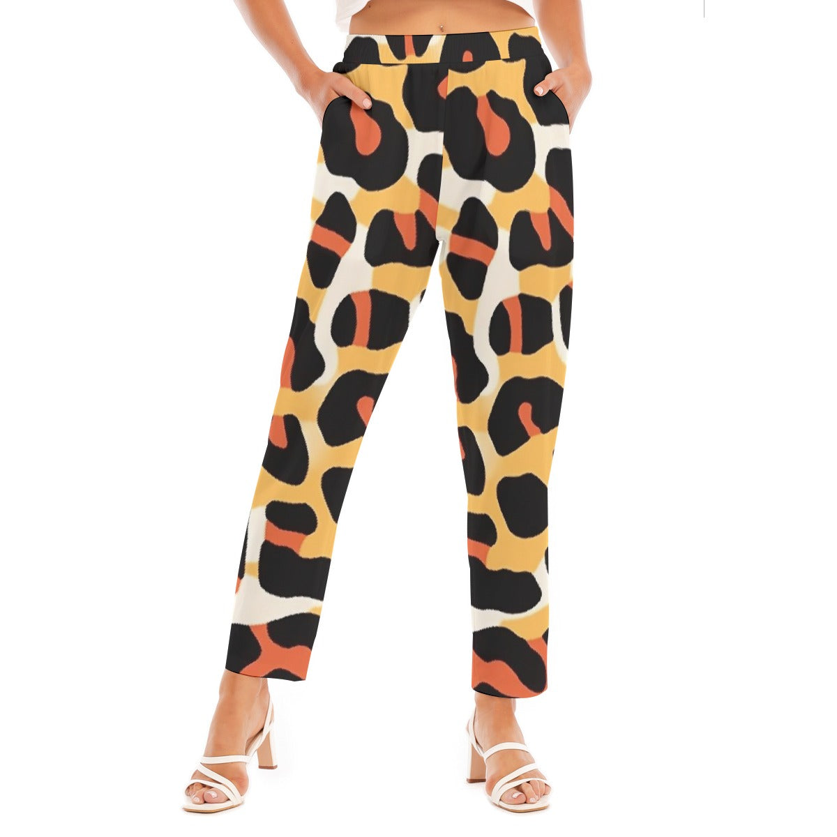 All-Over Print Women's Loose Straight-leg Pants