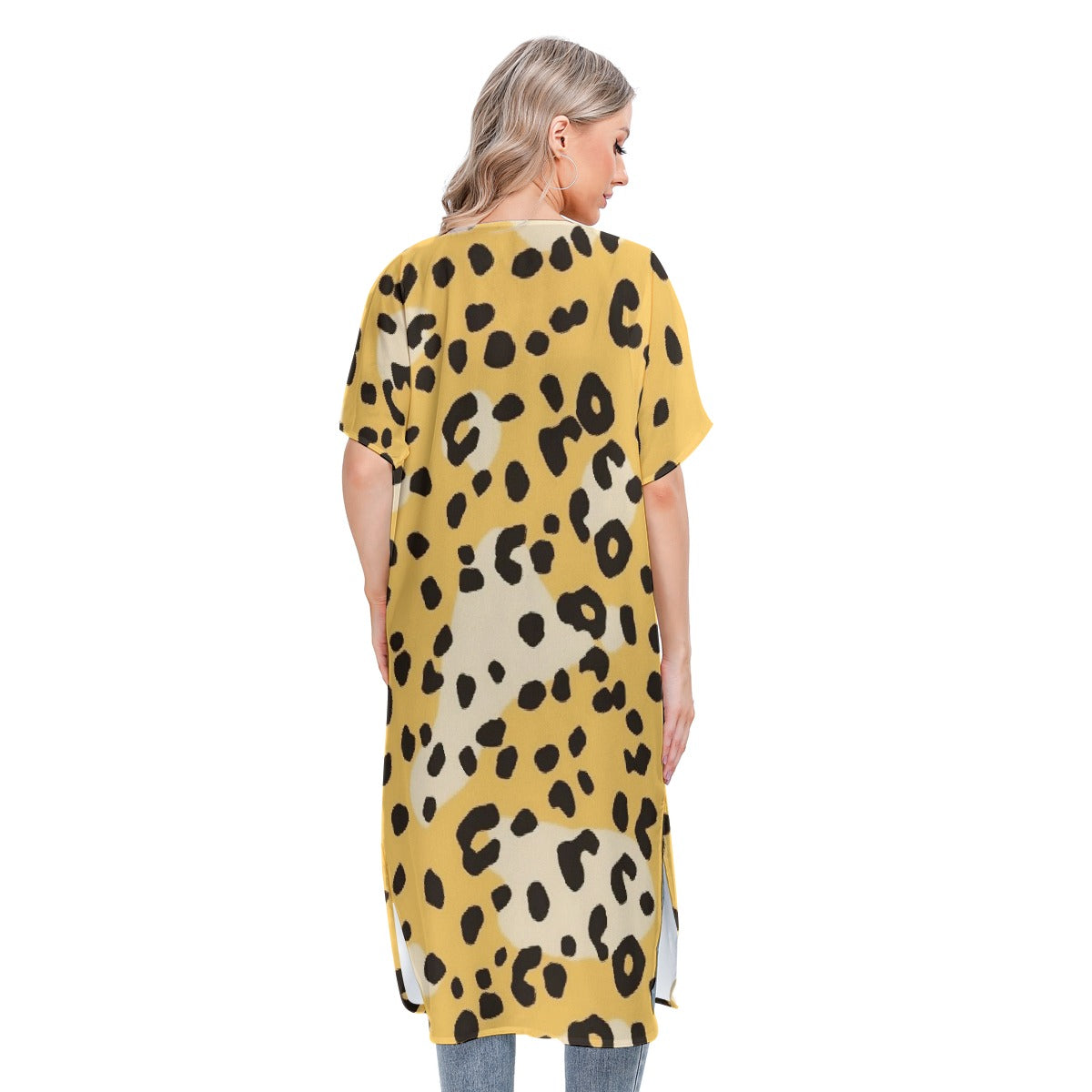 All-Over Print Women's Short Sleeve Cardigan