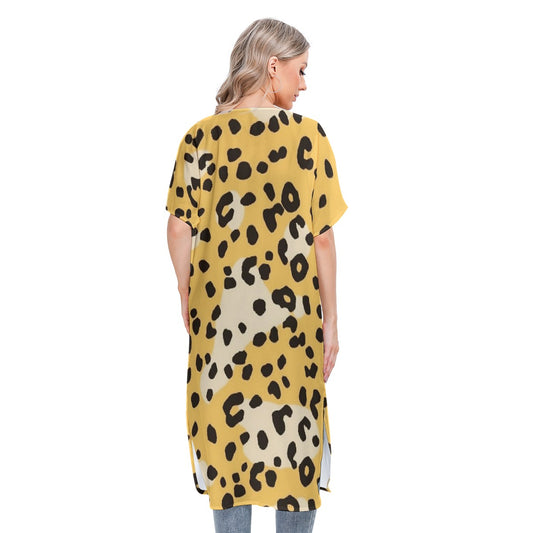 All-Over Print Women's Short Sleeve Cardigan