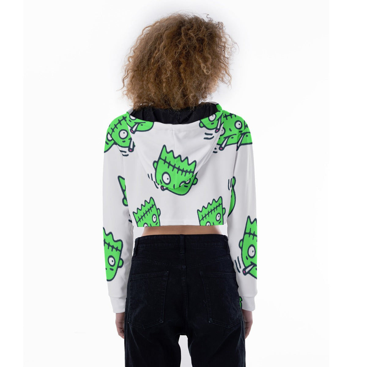 All-Over Print Women's Crop Top Hoodie