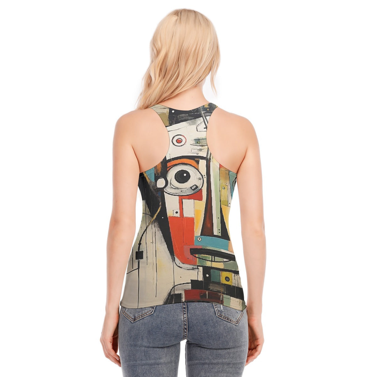 All-Over Print Women's Racer Vest | 190GSM Cotton