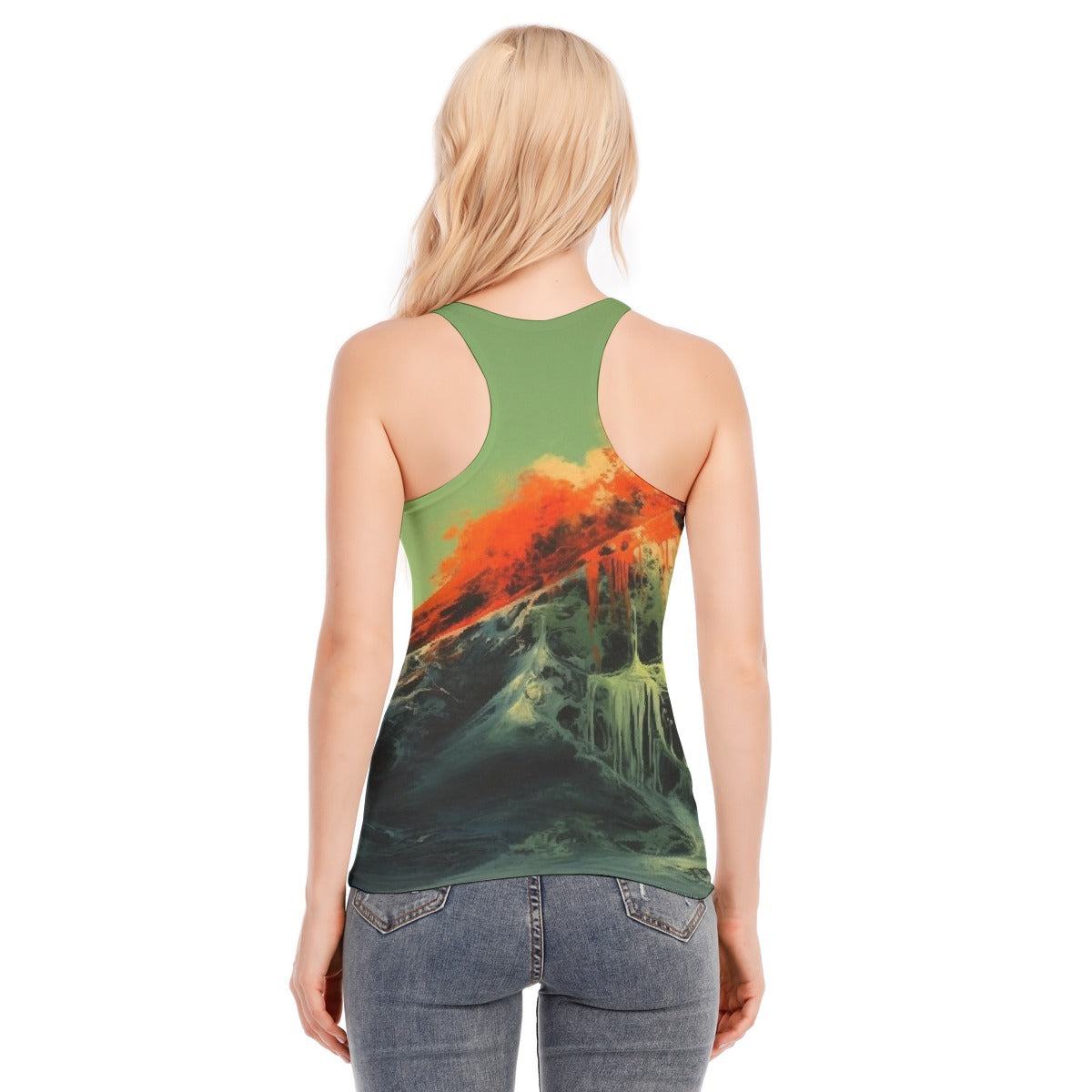 All-Over Print Women's Racer Vest | 190GSM Cotton