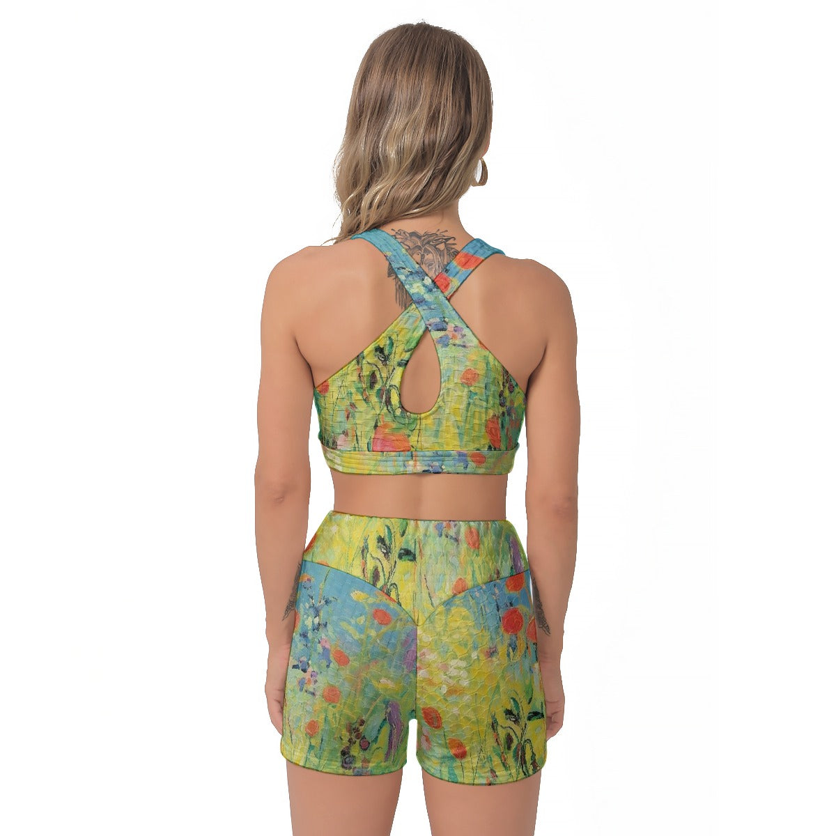 All-Over Print Women's Sports Bra Suit