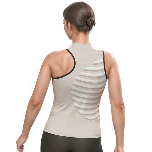 All-Over Print Women's Halter Sleeveless Asymmetrical Tank Top