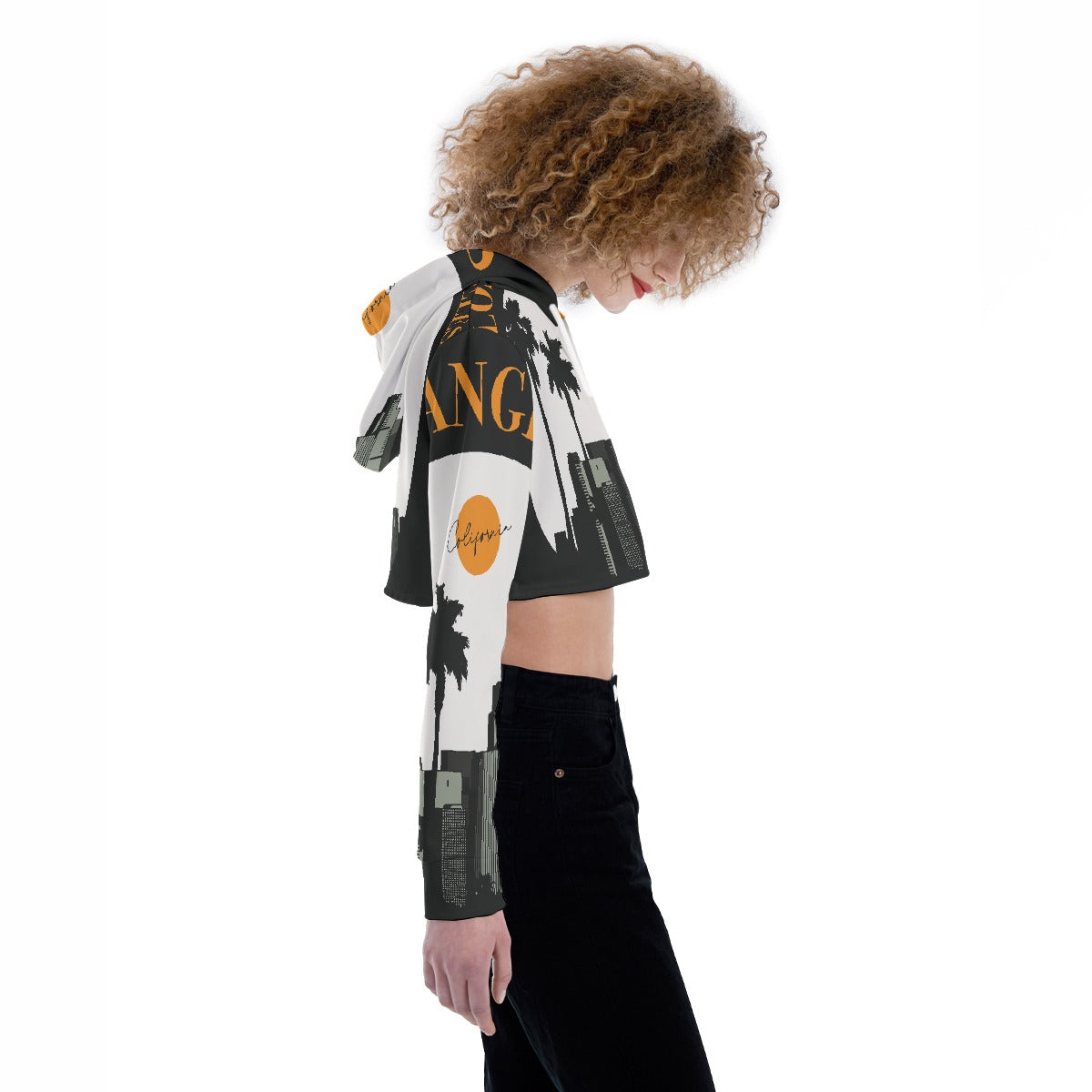 All-Over Print Women's Crop Top Hoodie