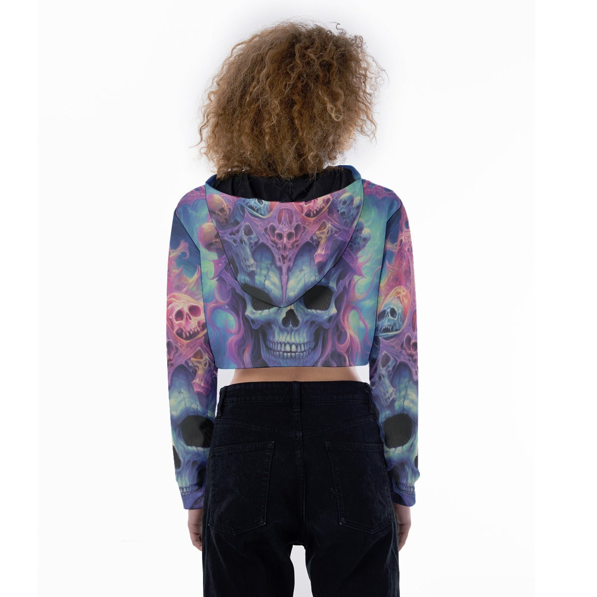 All-Over Print Women's Crop Top Hoodie