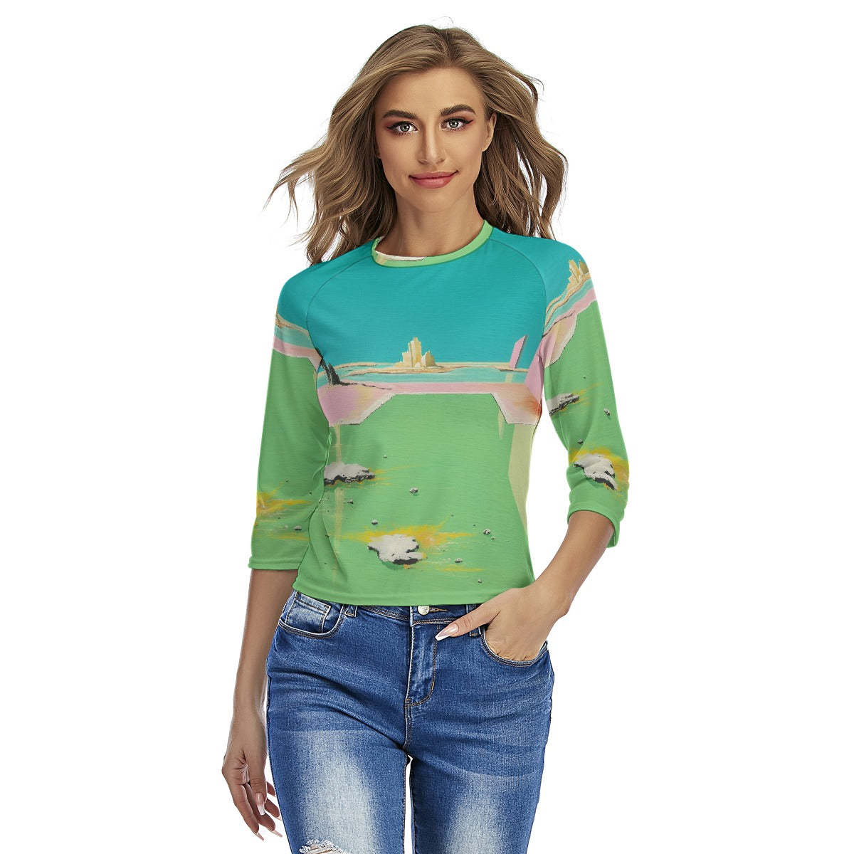 All-Over Print Women's Raglan Sleeves T-shirts