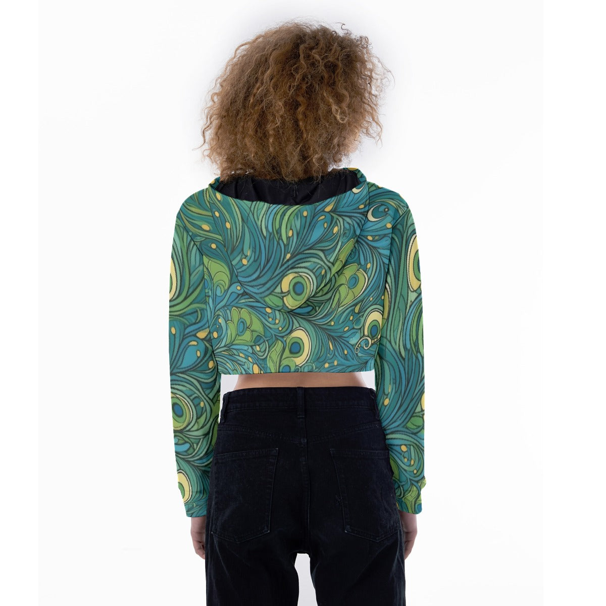 All-Over Print Women's Crop Top Hoodie