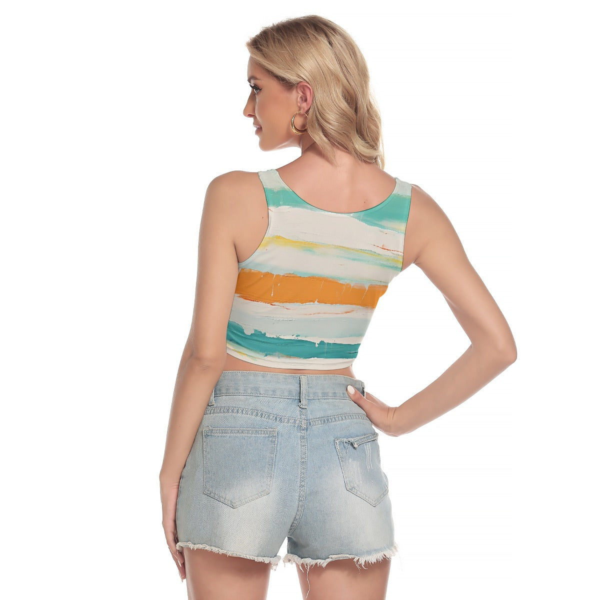 All-Over Print Women's Sport Crop Tank Top