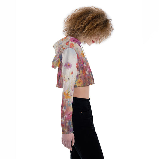 All-Over Print Women's Crop Top Hoodie