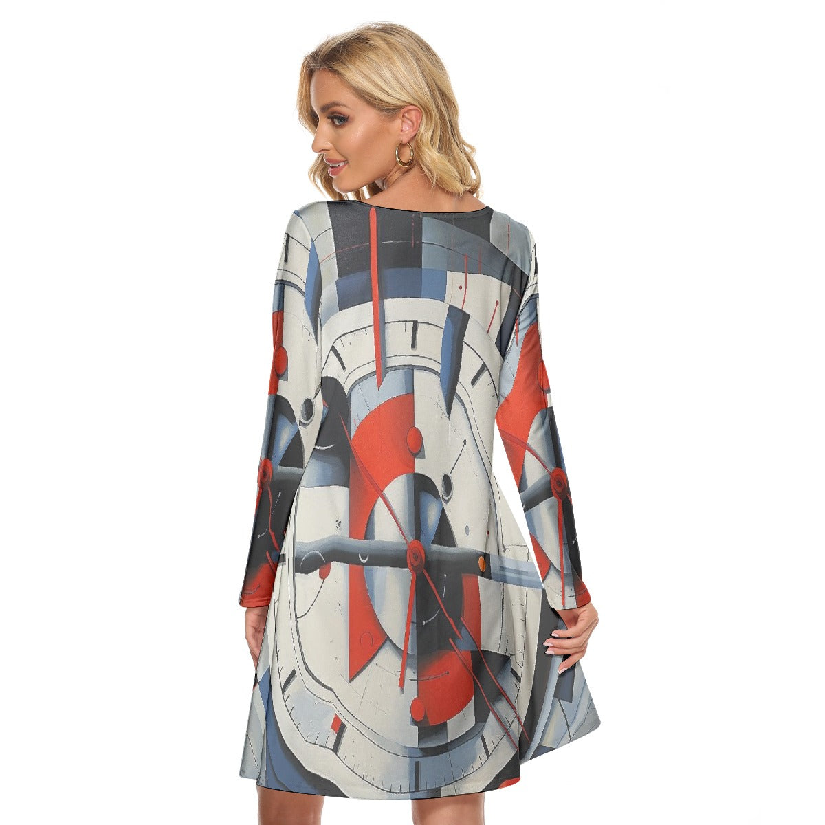 All-Over Print Women's Crew Neck Dress
