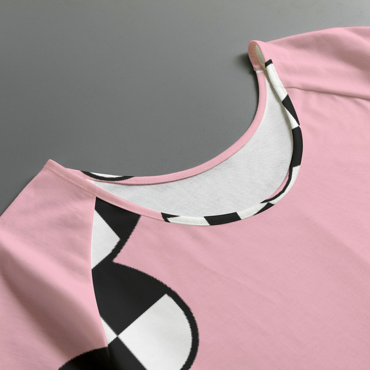 All-Over Print Women's Round Neck T-shirt With Raglan Sleeve