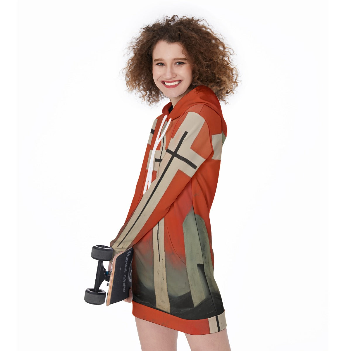 All-Over Print Women's Long Hoodie