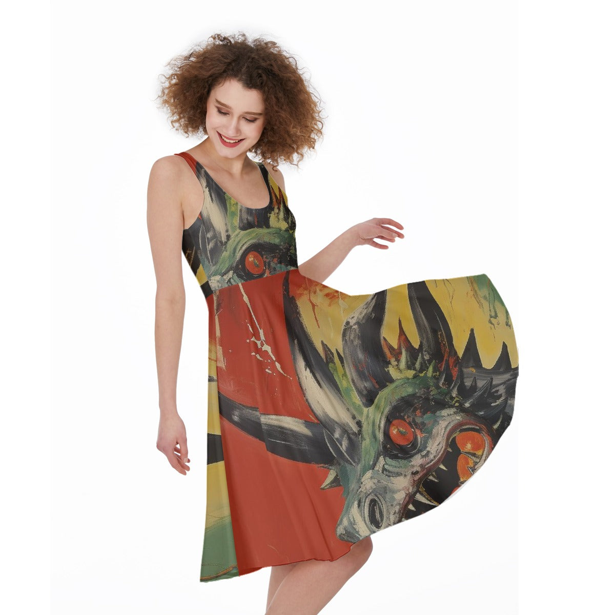 All-Over Print Women's Sleeveless Dress