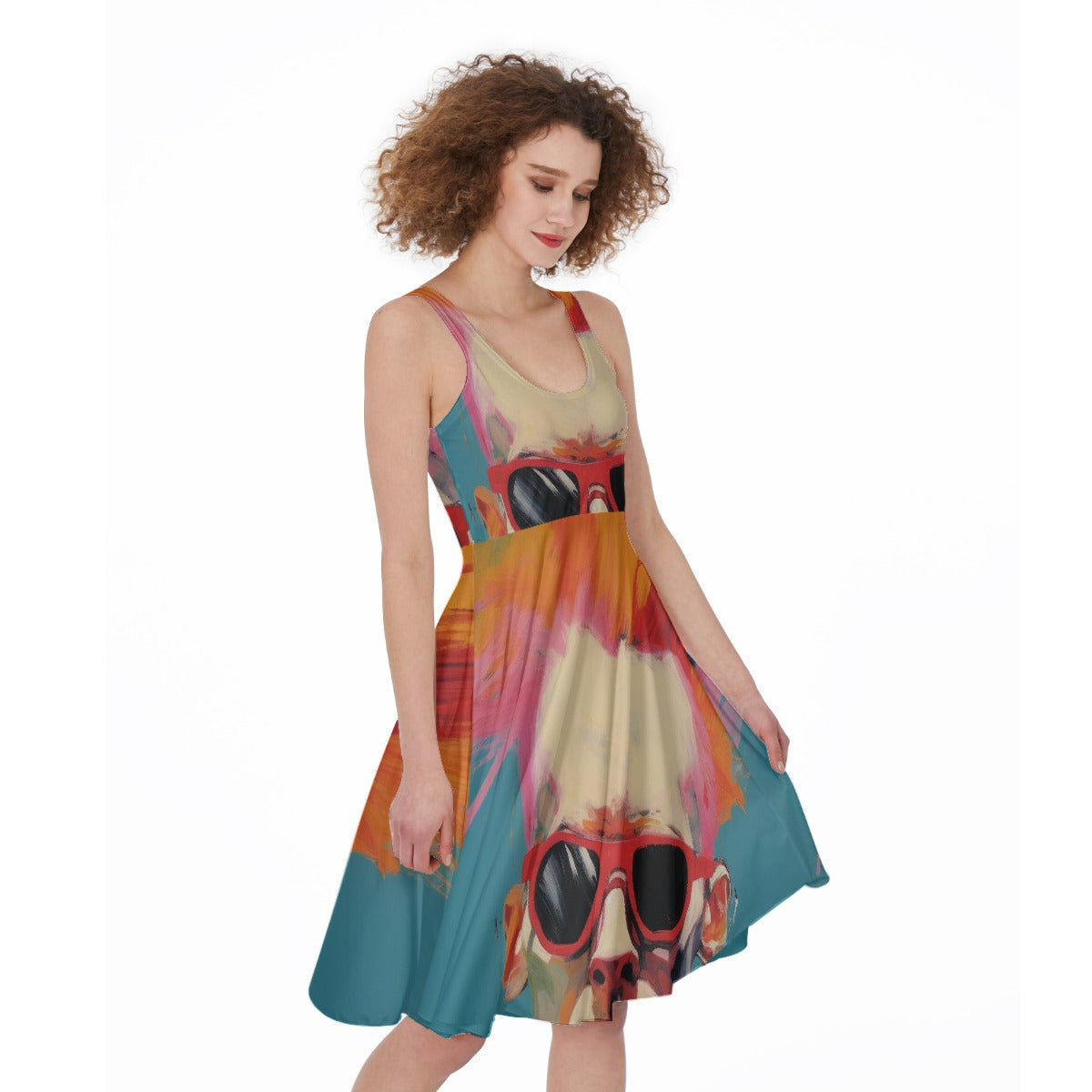 All-Over Print Women's Sleeveless Dress
