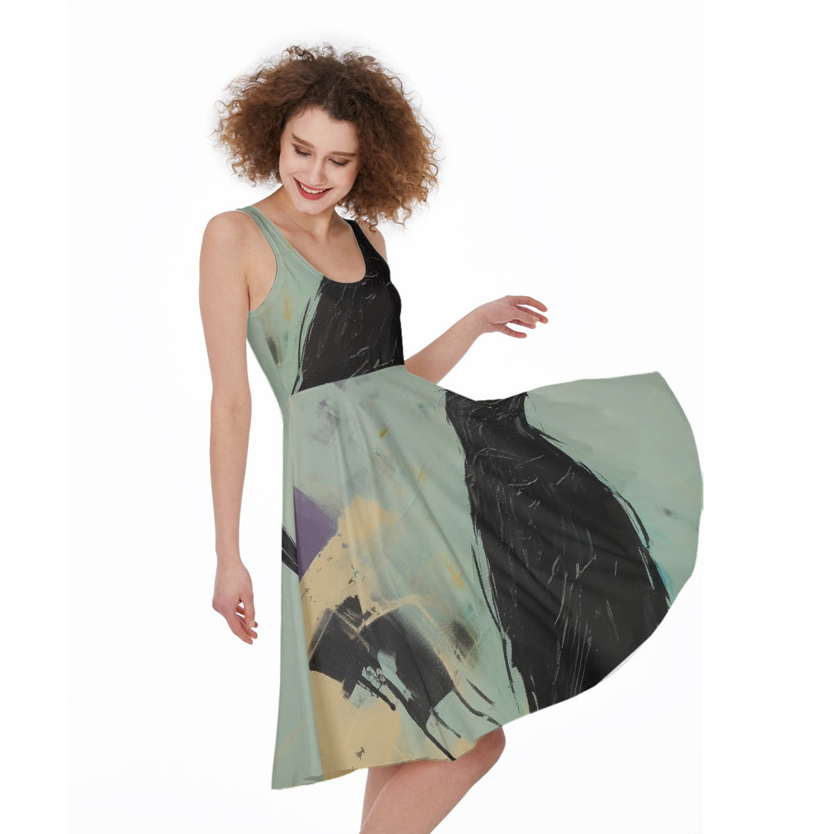 All-Over Print Women's Sleeveless Dress