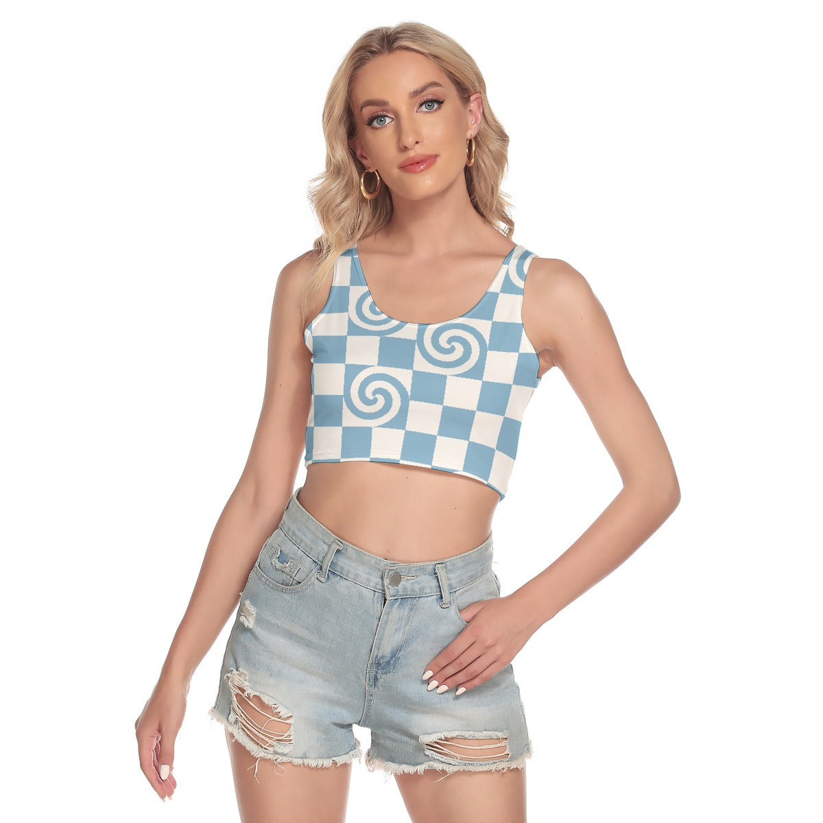 All-Over Print Women's Sport Crop Tank Top