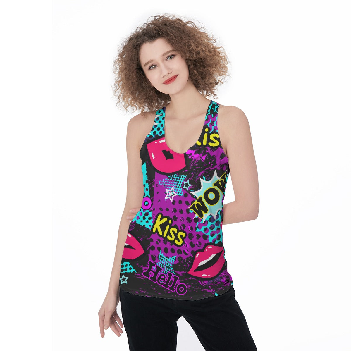 All-Over Print Women's Racerback Tank Top