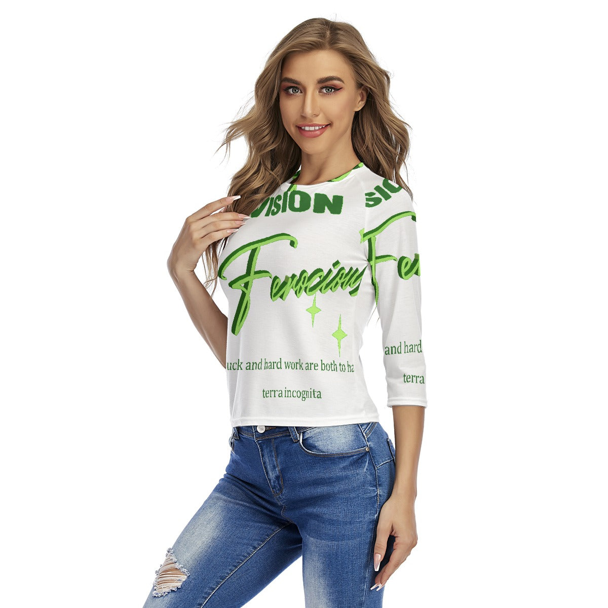 All-Over Print Women's Raglan Sleeves T-shirts