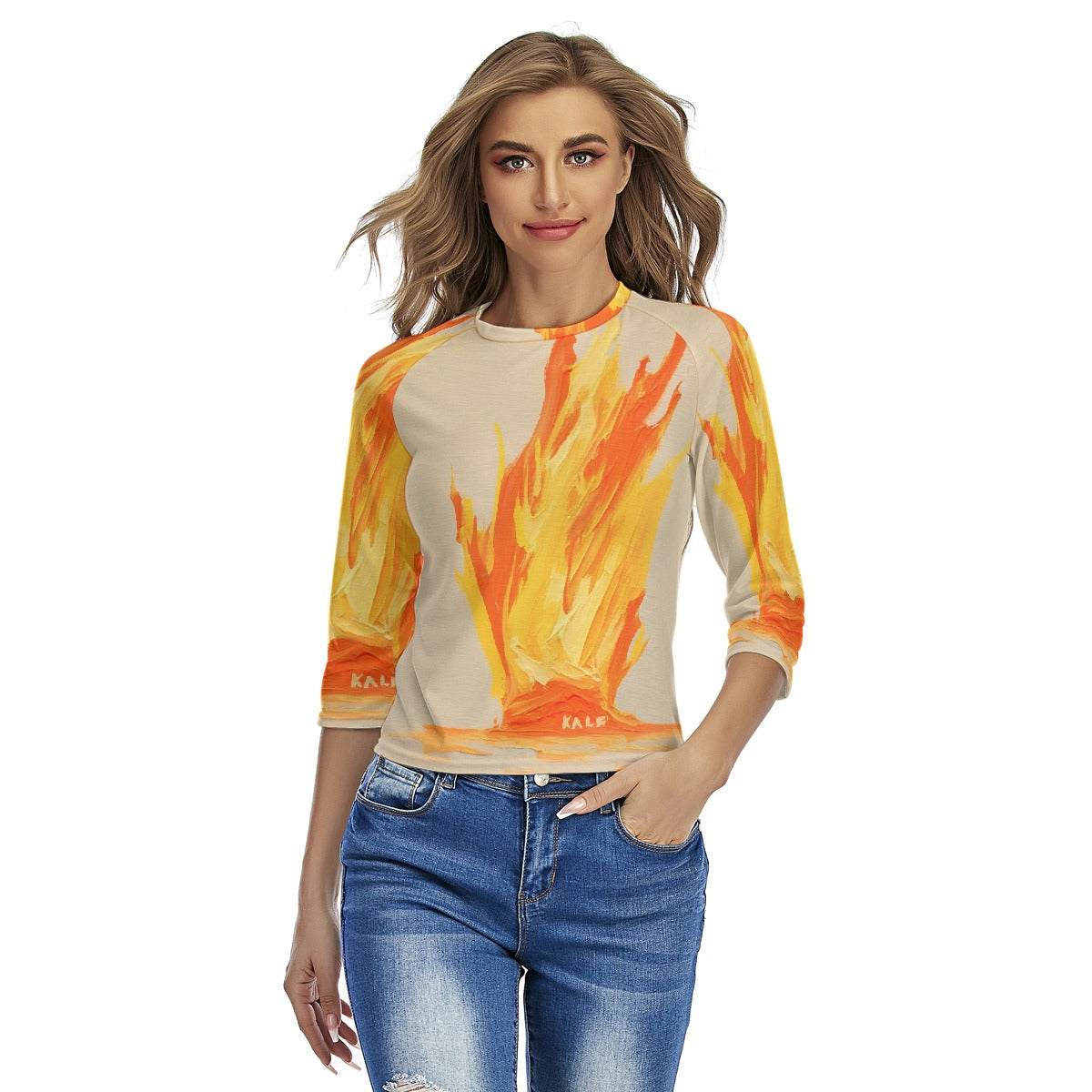 All-Over Print Women's Raglan Sleeves T-shirts
