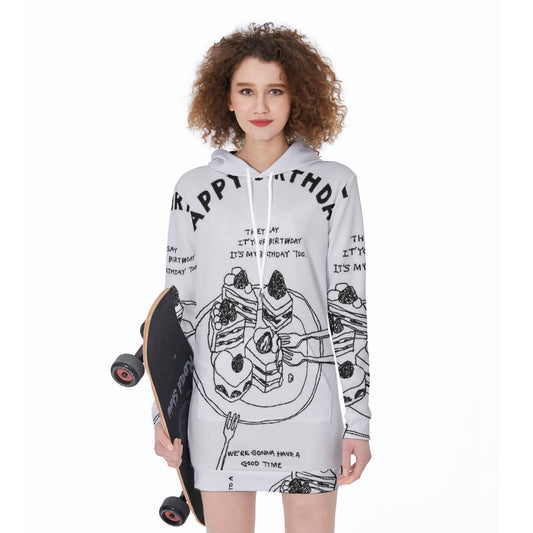 All-Over Print Women's Long Hoodie