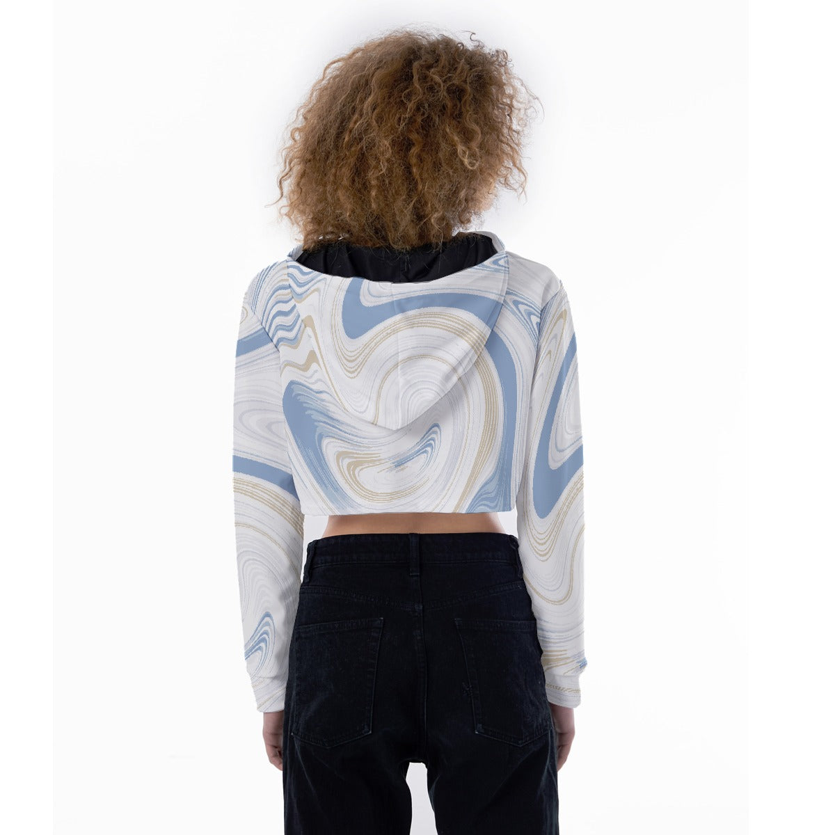 All-Over Print Women's Crop Top Hoodie