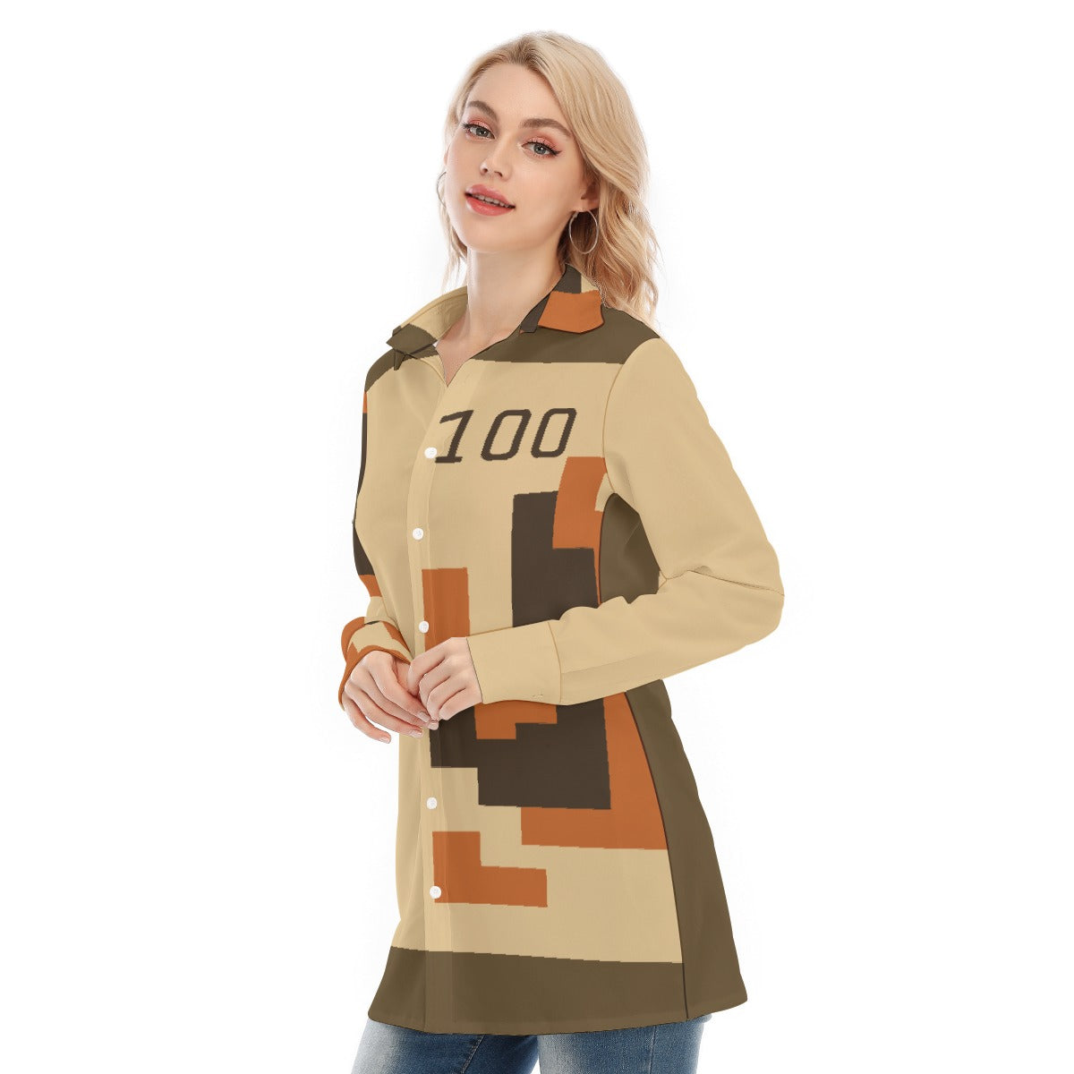 All-Over Print Women's Long Shirt