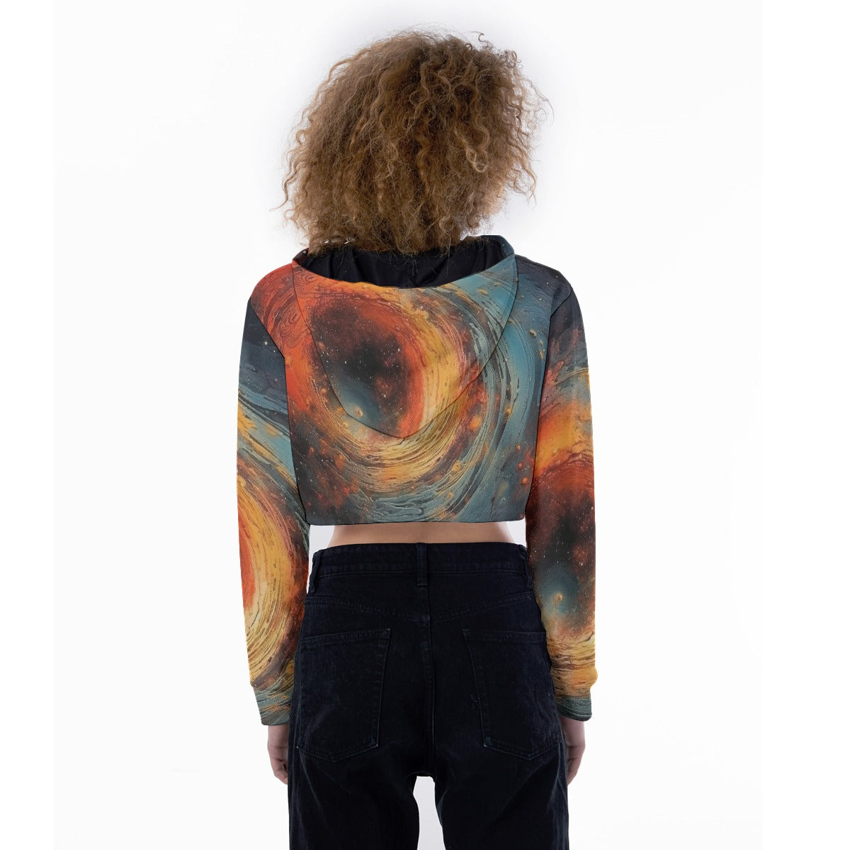 All-Over Print Women's Crop Top Hoodie