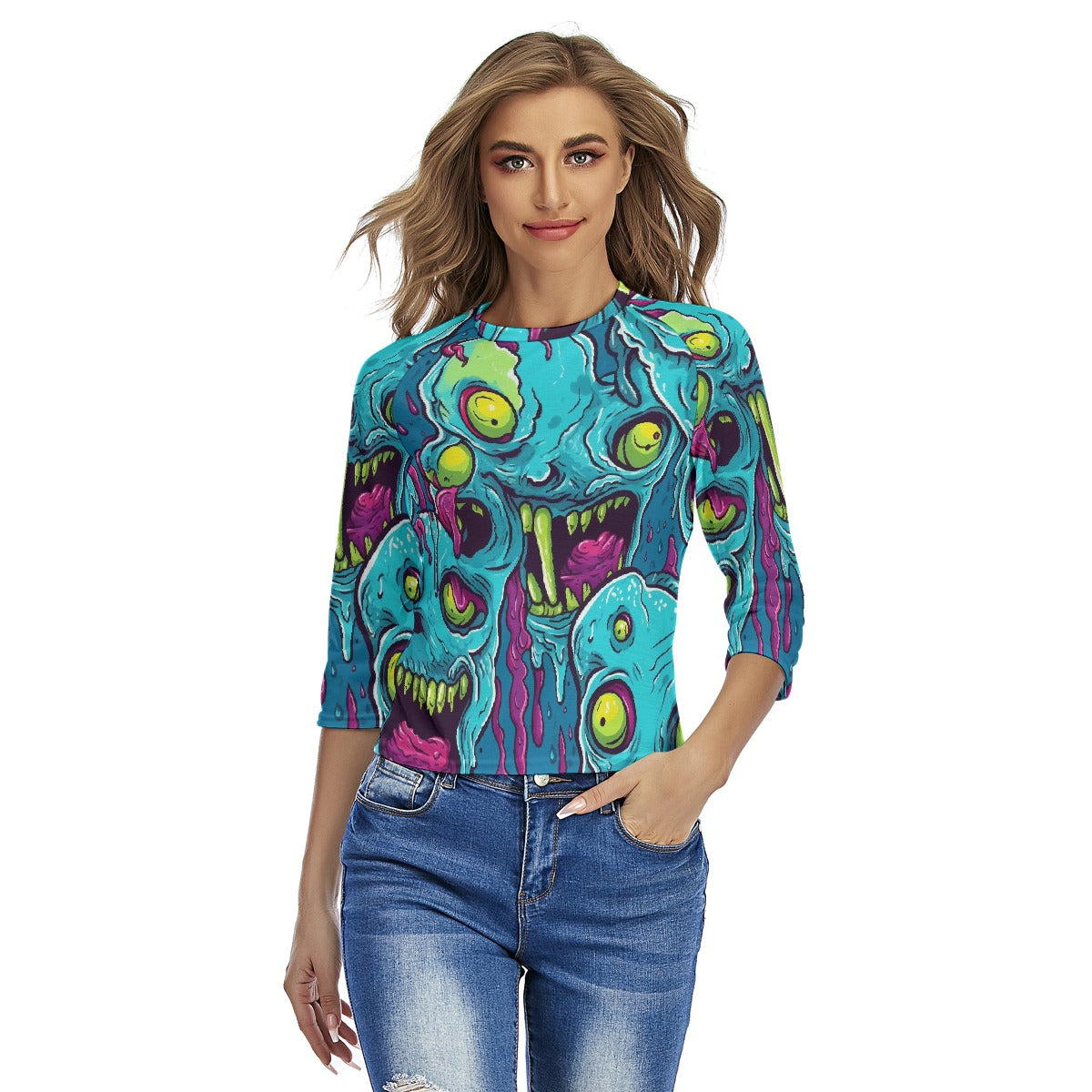 All-Over Print Women's Raglan Sleeves T-shirts