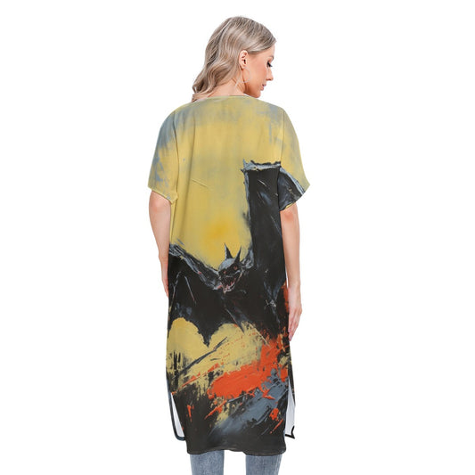 All-Over Print Women's Short Sleeve Cardigan