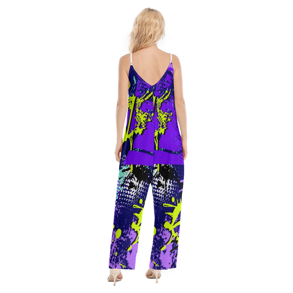 All-Over Print Women's Loose Cami Jumpsuit