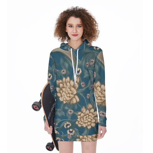 All-Over Print Women's Long Hoodie