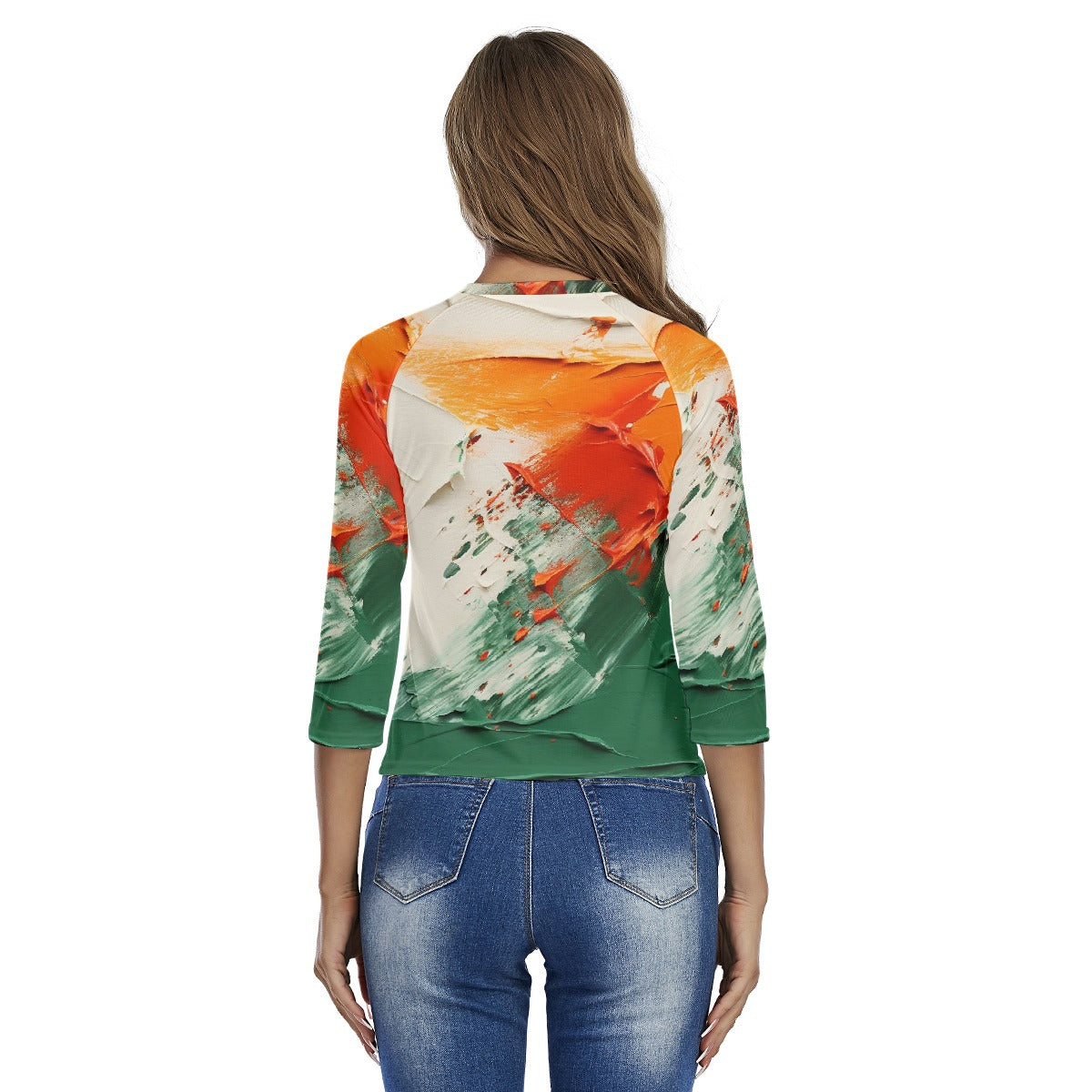 All-Over Print Women's Raglan Sleeves T-shirts