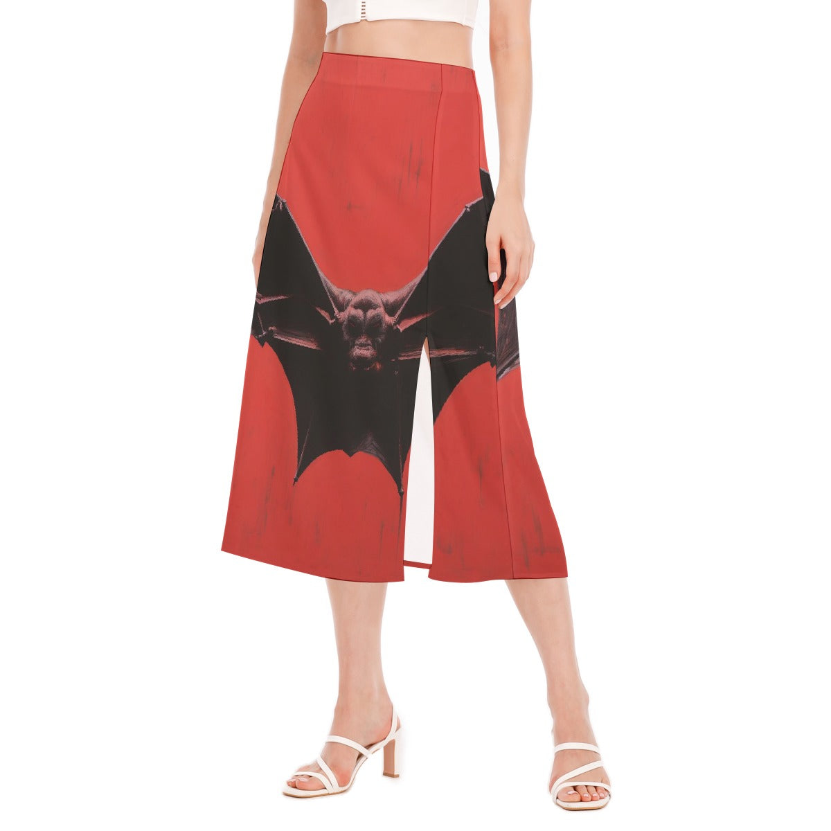 All-Over Print Women's High Slit Long Skirt