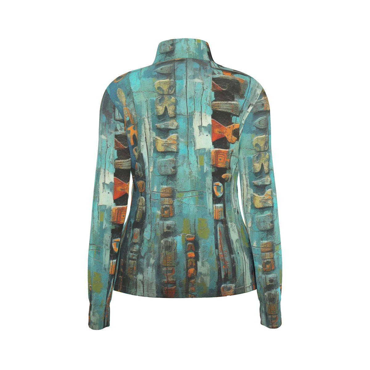 All-Over Print Women's Long Sleeve Thumbhole Jacket