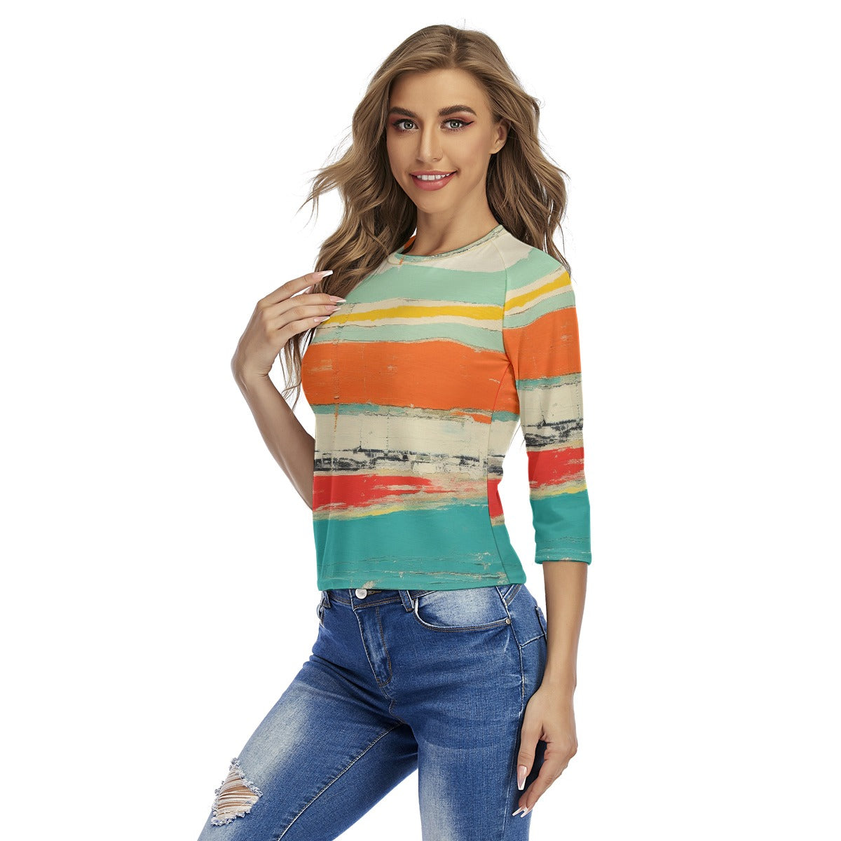 All-Over Print Women's Raglan Sleeves T-shirts