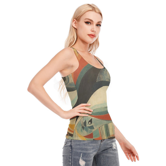 All-Over Print Women's Racer Vest | 190GSM Cotton