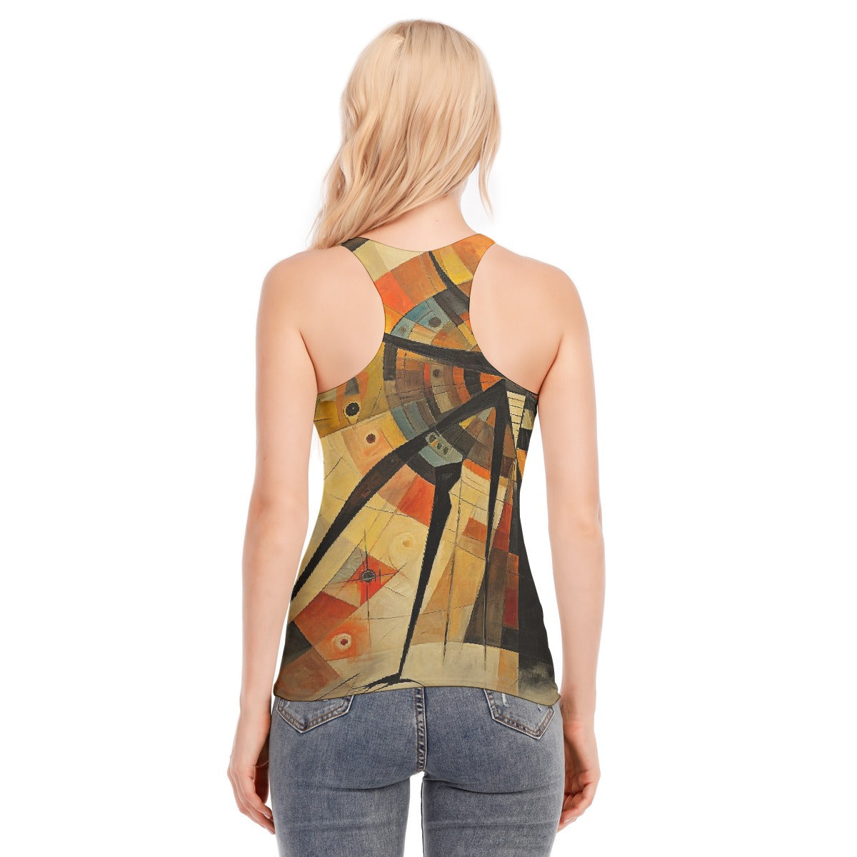 All-Over Print Women's Racer Vest | 190GSM Cotton