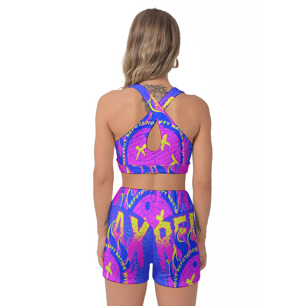 All-Over Print Women's Sports Bra Suit