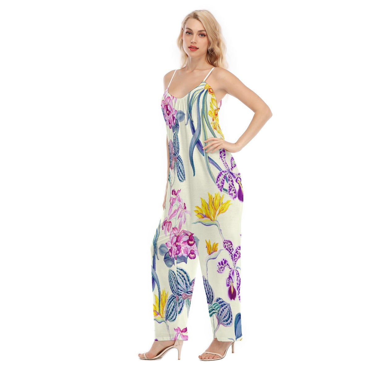 All-Over Print Women's Loose Cami Jumpsuit