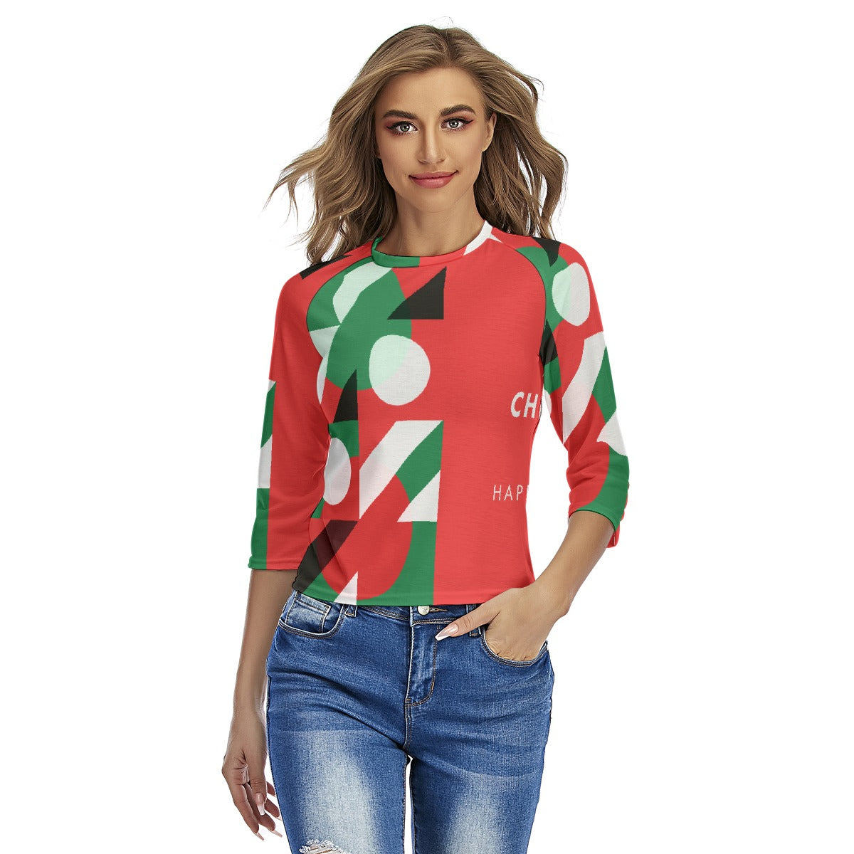 All-Over Print Women's Raglan Sleeves T-shirts
