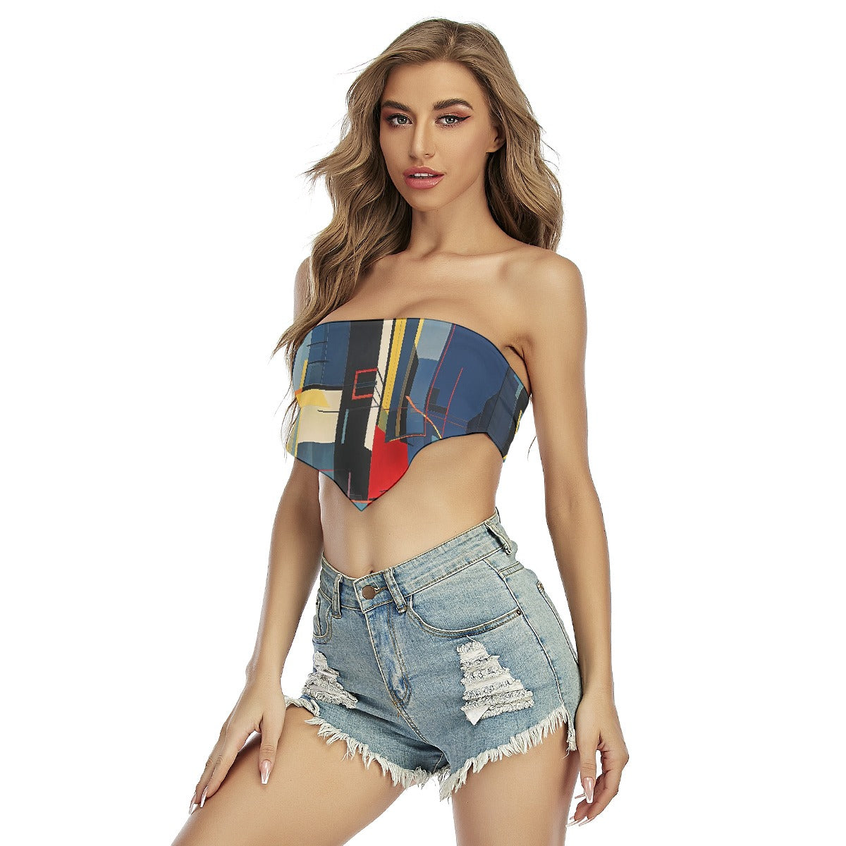 All-Over Print Women's Triangle Tube Top