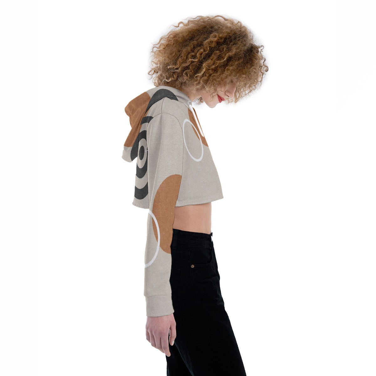 All-Over Print Women's Crop Top Hoodie