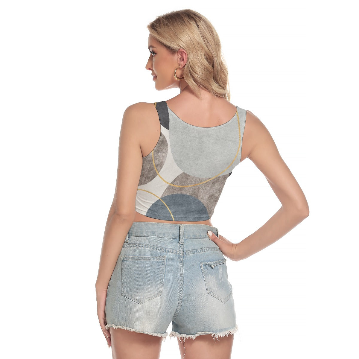 All-Over Print Women's Sport Crop Tank Top