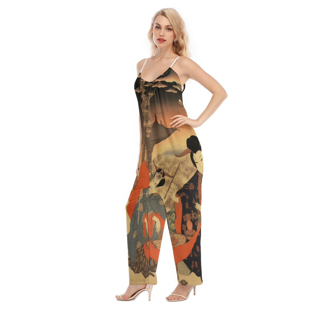 All-Over Print Women's Loose Cami Jumpsuit