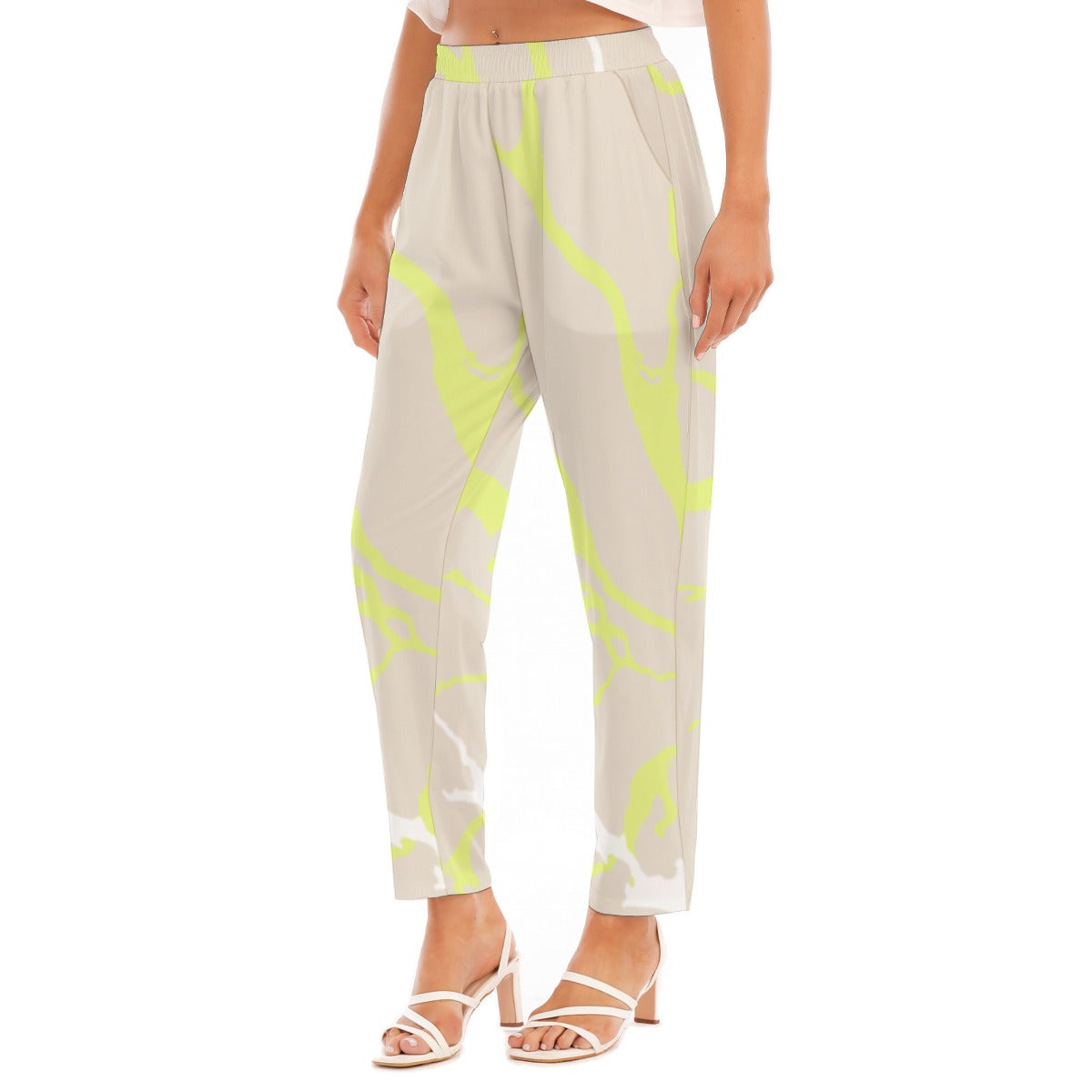 All-Over Print Women's Loose Straight-leg Pants