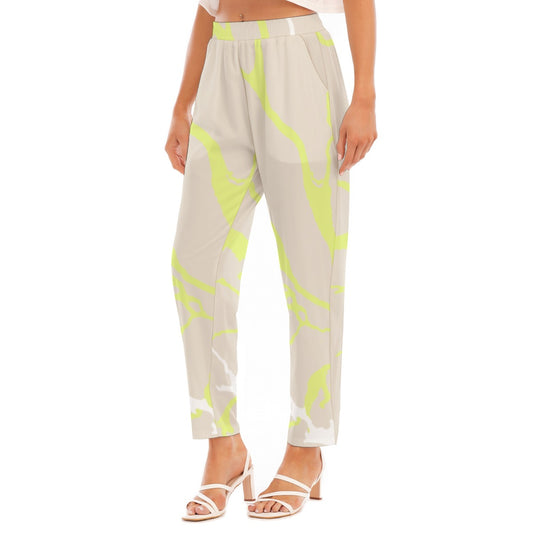 All-Over Print Women's Loose Straight-leg Pants