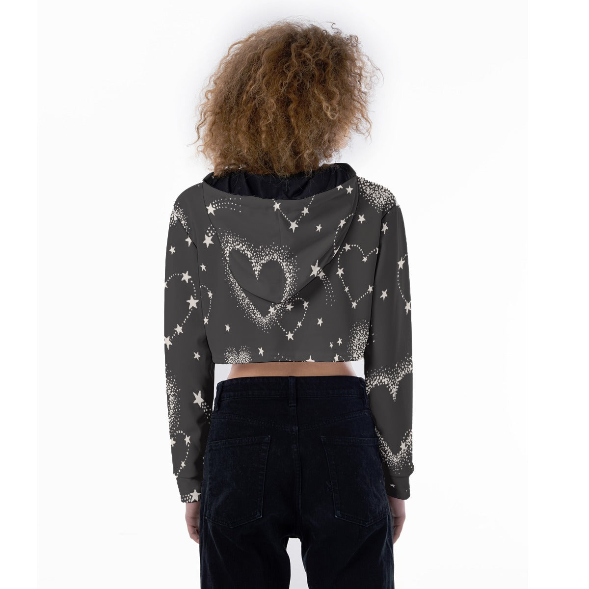 All-Over Print Women's Crop Top Hoodie