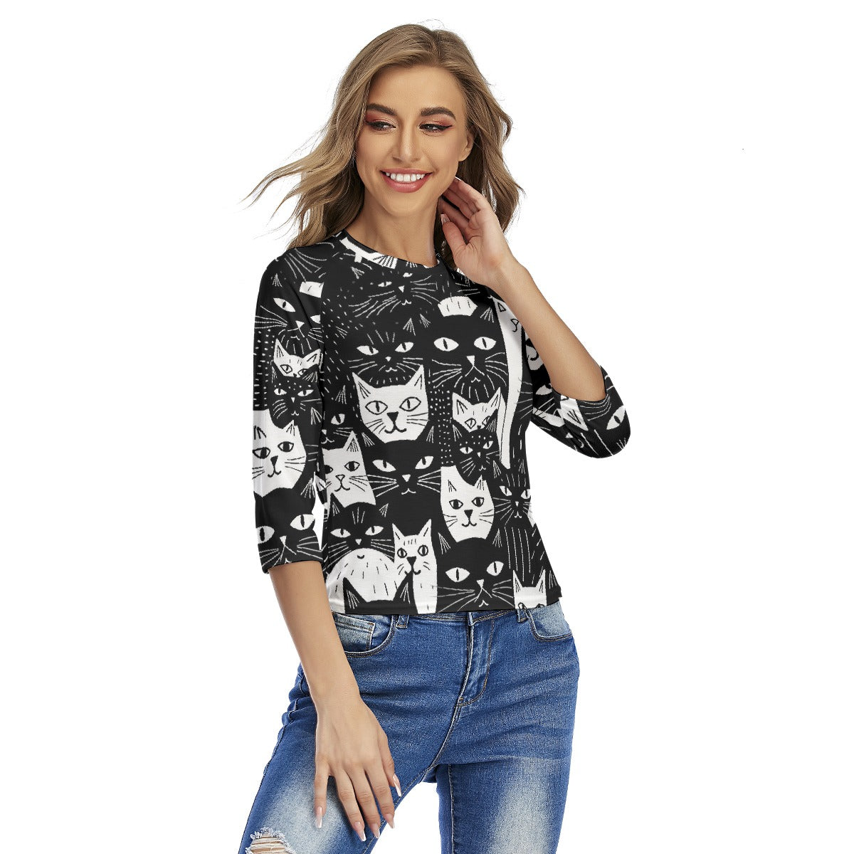 All-Over Print Women's Raglan Sleeves T-shirts